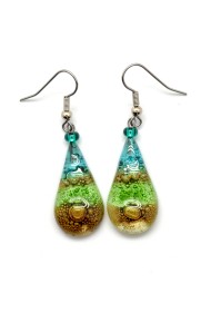 Glass Teardrop Earrings